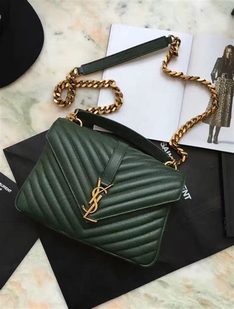 ysl bolso verde|HANDBAGS .